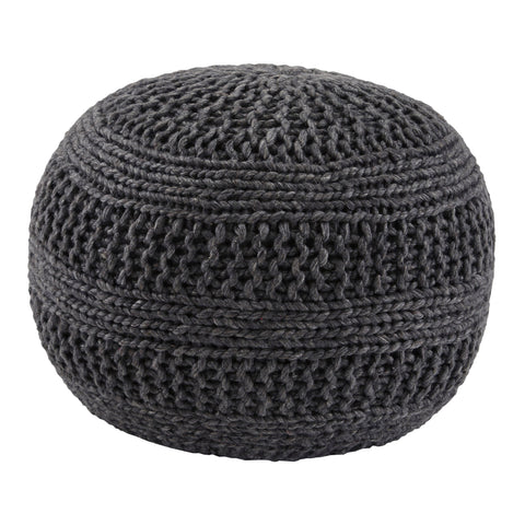 Pouf Benedict charcoal